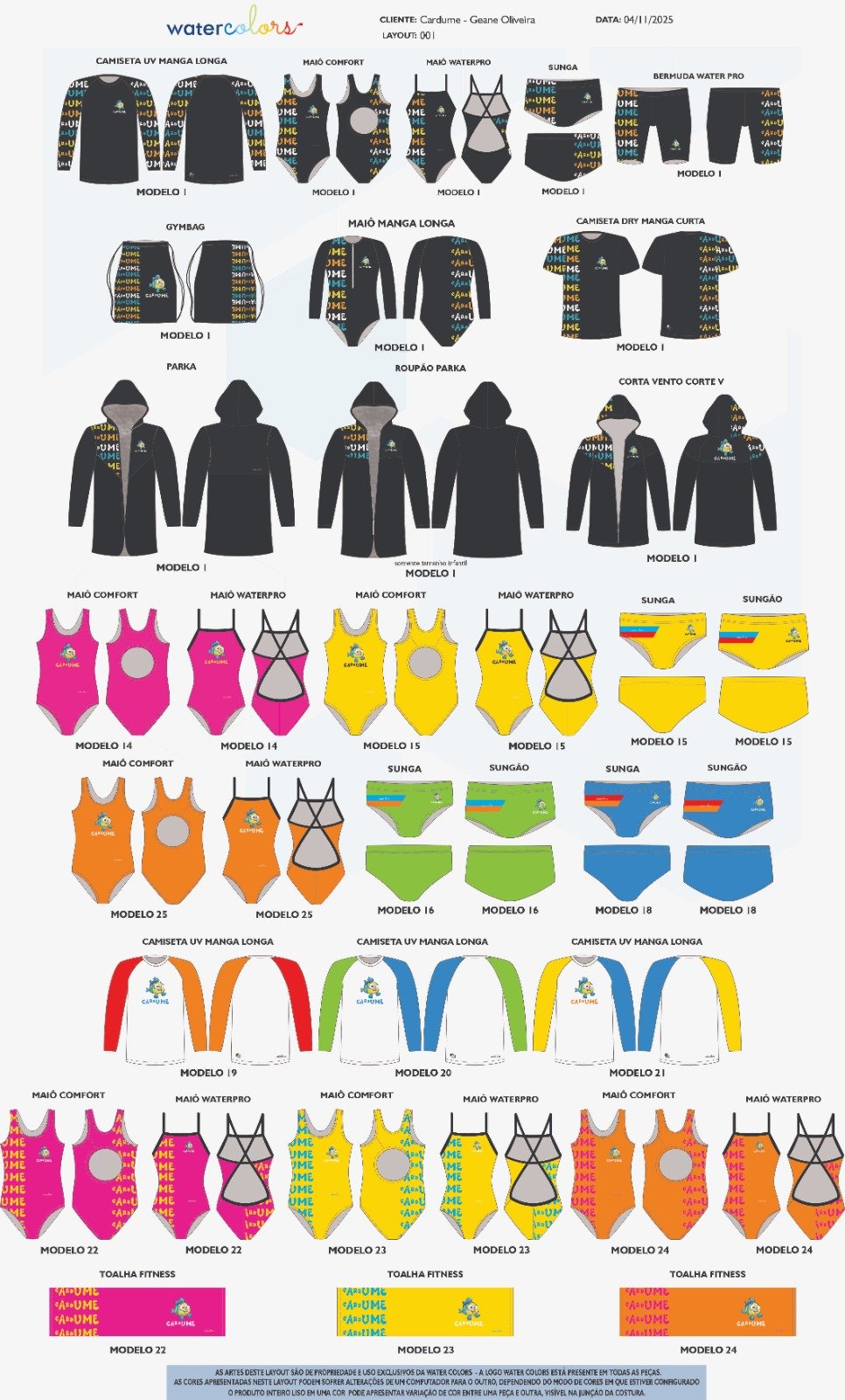 Uniformes Cardume